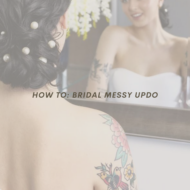 How To: Bridal Messy Updo